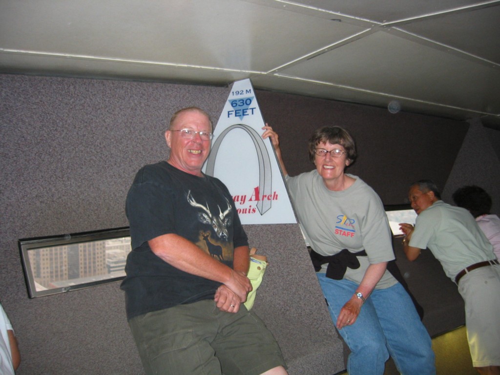 Kathy and I at the top of the Arch.